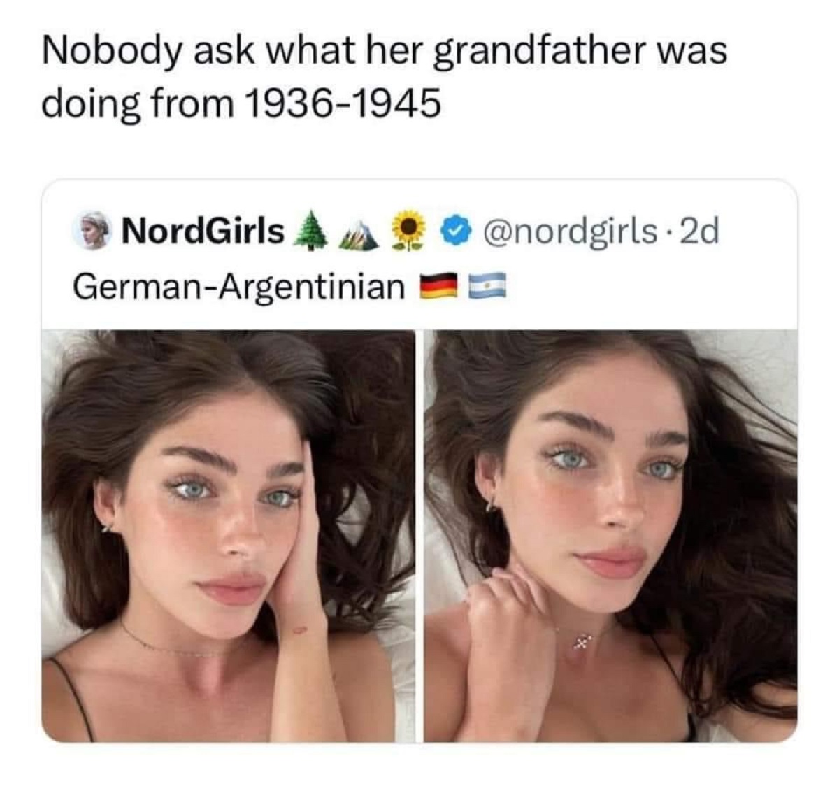 hair coloring - Nobody ask what her grandfather was doing from 19361945 NordGirls GermanArgentinian .2d