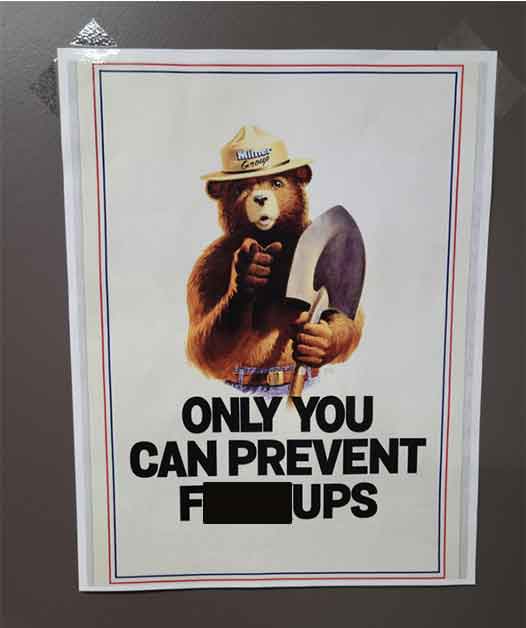 smokey the bear decal - Milit Group Only You Can Prevent F Ups