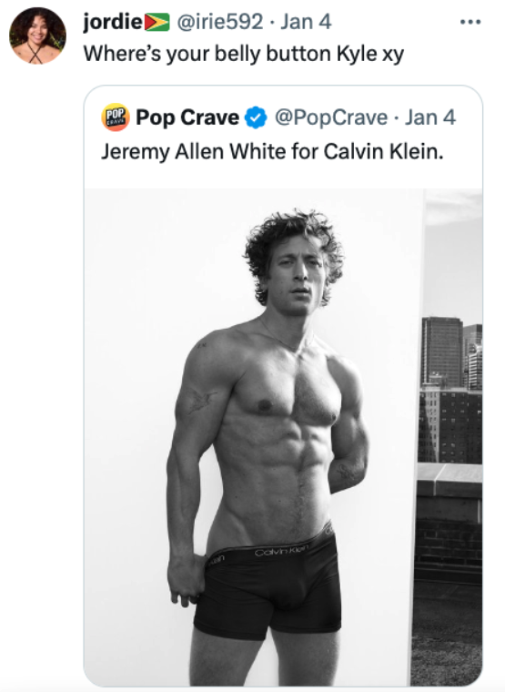 The Best Twitter Reactions to Jeremy Allen White's Calvin Klein