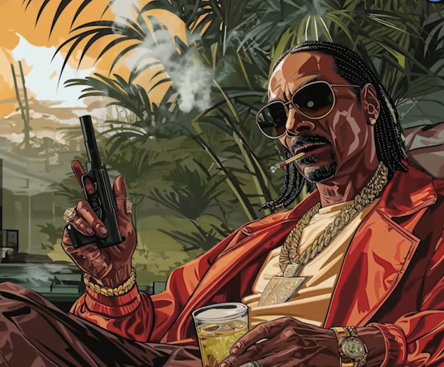 Midjourney Imagines Pop-Culture Icons as 'GTA VI' Loading Screens 