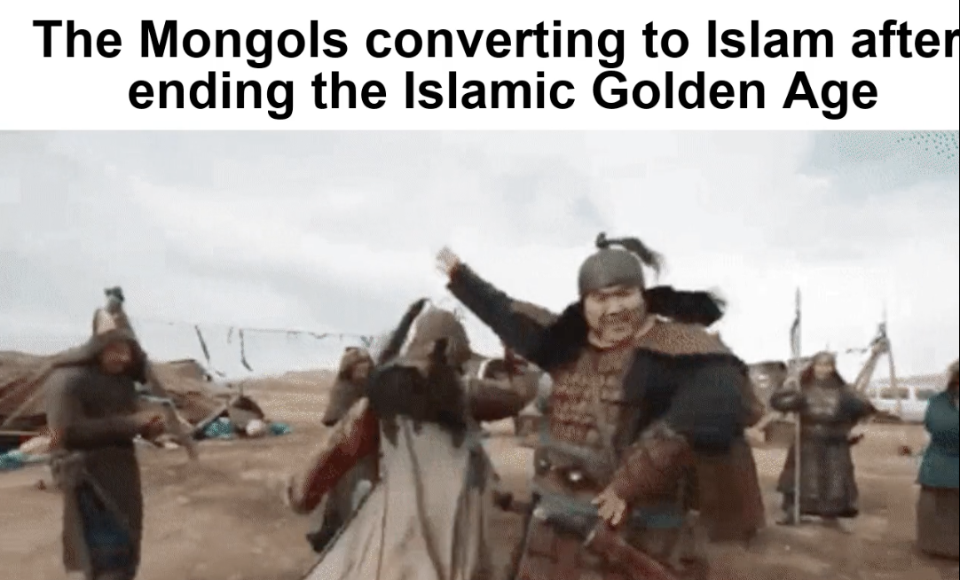 tourism - The Mongols converting to Islam after ending the Islamic Golden Age
