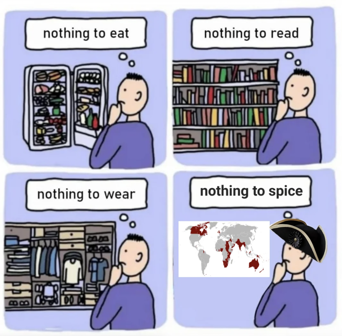 cartoon - nothing to eat nothing to wear nothing to read ... Lohoto nothing to spice