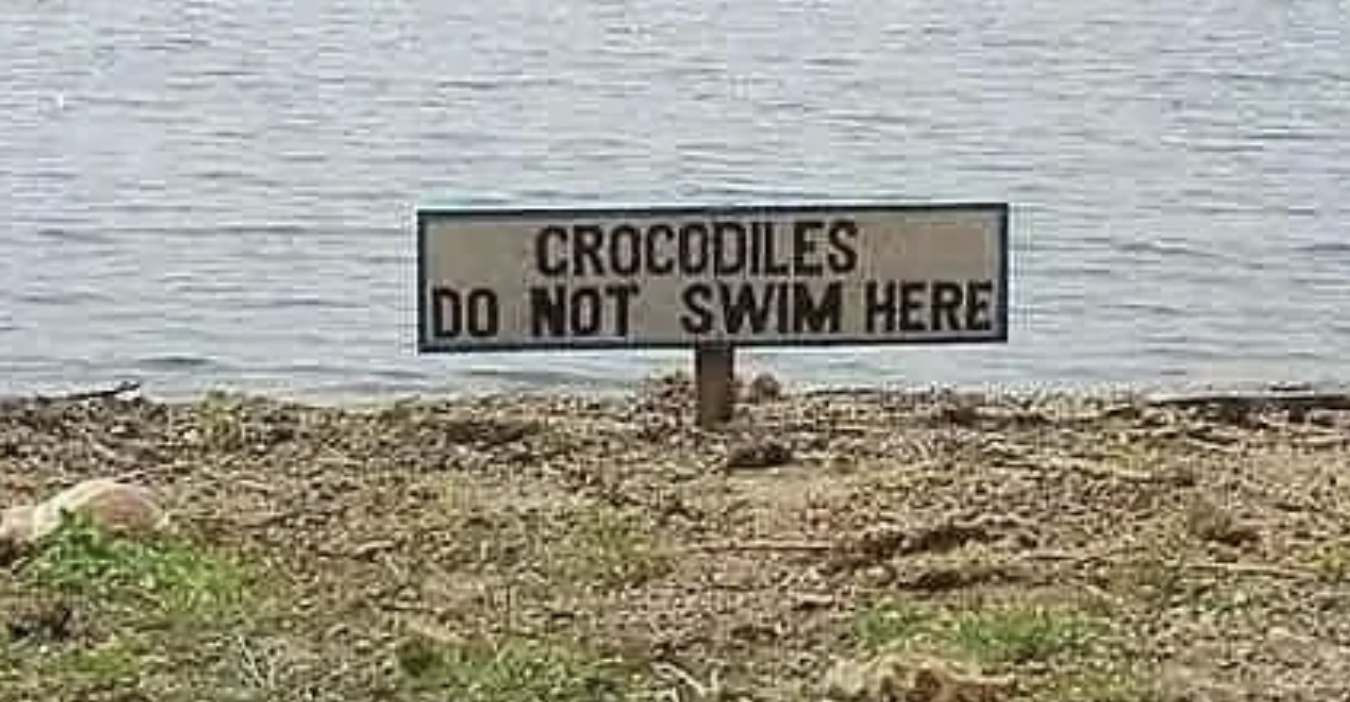 nature reserve - Crocodiles Do Not Swim Here