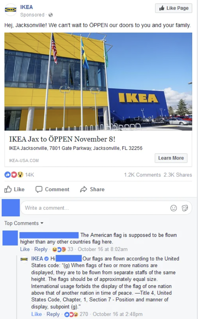 web page - Ikea Sponsored Hej, Jacksonville! We can't wait to Oppen our doors to you and your family KeaUsa.Com Ikea Jax to Ppen November 8! Ikea Jacksonville, 7801 Gate Parkway, Jacksonville, Fl 32256 009 14 Comment Write a comment Top Ikea 200 higher th