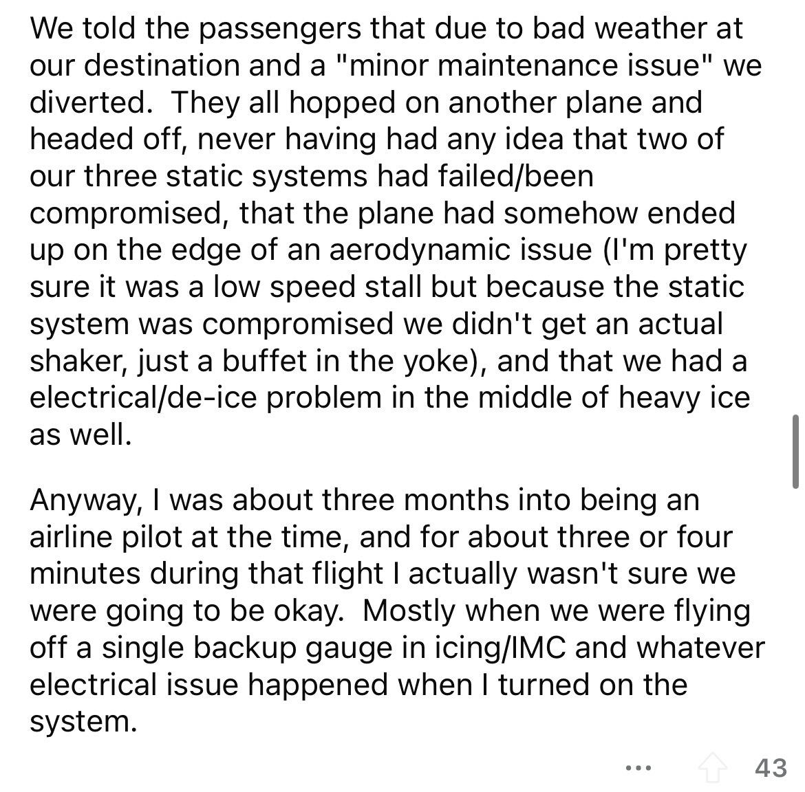 narration narrate how you prepared for the opening of classes this year - We told the passengers that due to bad weather at our destination and a "minor maintenance issue" we diverted. They all hopped on another plane and headed off, never having had any 
