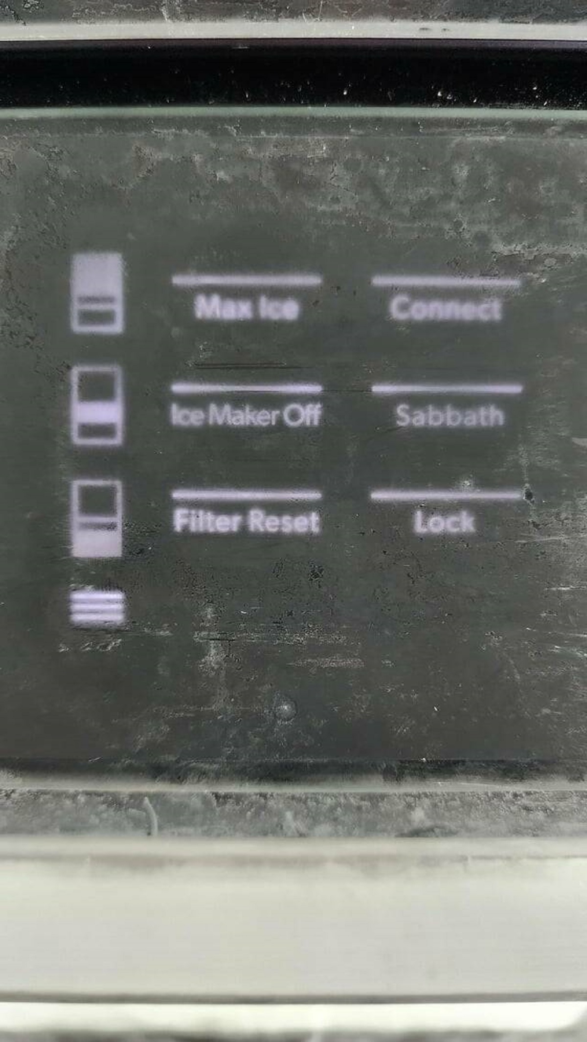 electronics - Max Ice Ice Maker Off Filter Reset Connect Sabbath Lock