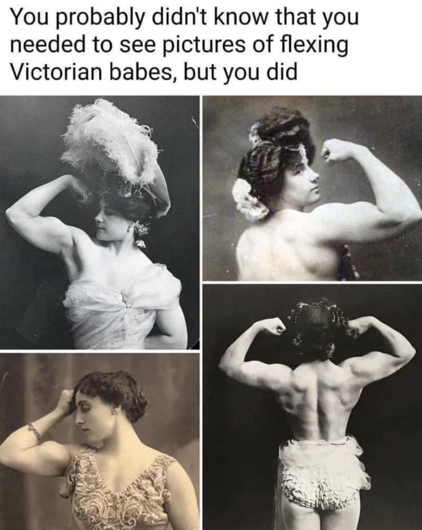 macroplaza - You probably didn't know that you needed to see pictures of flexing Victorian babes, but you did