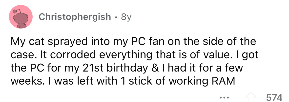 new year meme song - Christophergish 8y My cat sprayed into my Pc fan on the side of the case. It corroded everything that is of value. I got the Pc for my 21st birthday & I had it for a few weeks. I was left with 1 stick of working Ram ... 574