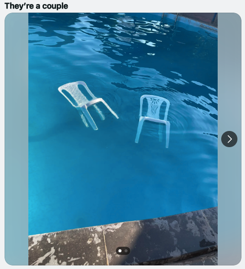No Culture War Here, Just Chairs Underwater
