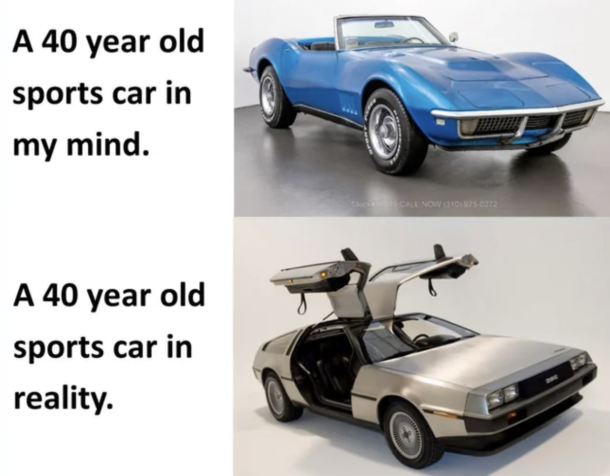saudi arabia delorean - A 40 year old sports car in my mind. A 40 year old sports car in reality.