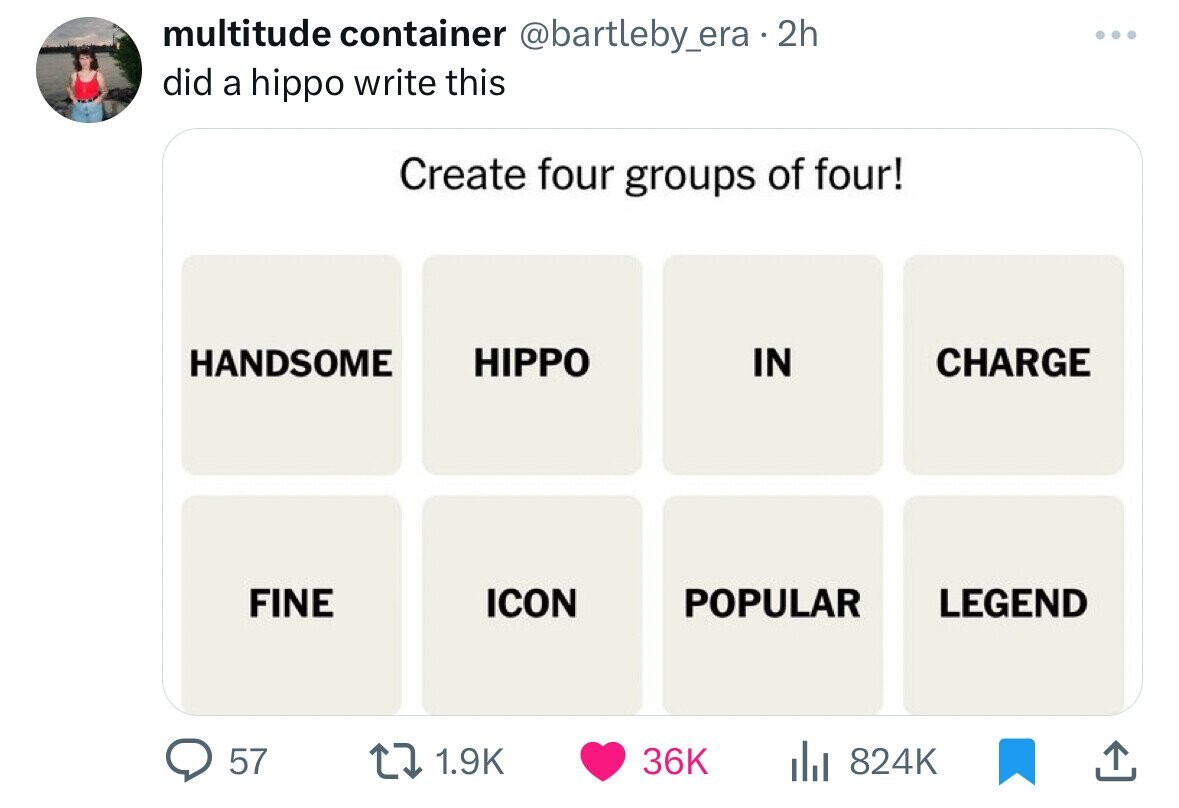 organization - multitude container . 2h did a hippo write this Handsome Fine 57 Create four groups of four! Hippo Icon In Charge Popular Legend 36K il