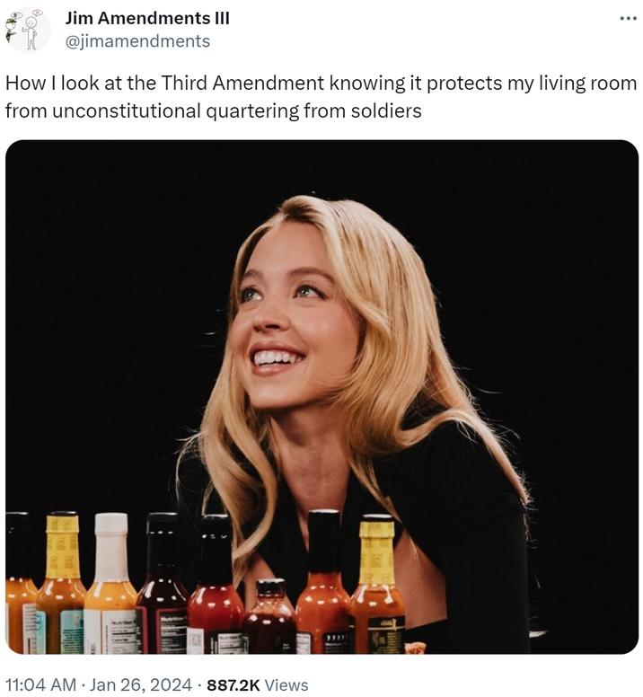 alcohol - Jim Amendments Iii How I look at the Third Amendment knowing it protects my living room from unconstitutional quartering from soldiers Views