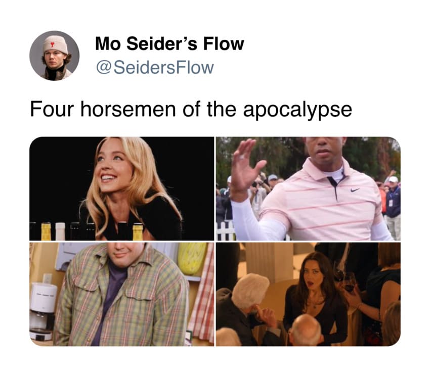 conversation - Mo Seider's Flow Four horsemen of the apocalypse