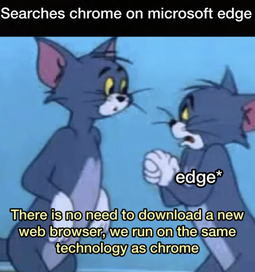 microsoft edge - Searches chrome on microsoft edge edge There is no need to download a new web browser, we run on the same technology as chrome