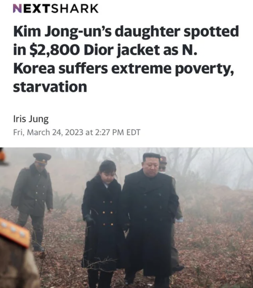 kim jong un daughter - Nextshark Kim Jongun's daughter spotted in $2,800 Dior jacket as N. Korea suffers extreme poverty, starvation Iris Jung Fri, at Edt