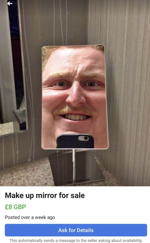 No One on Facebook Marketplace Knows How to Photograph a Mirror 