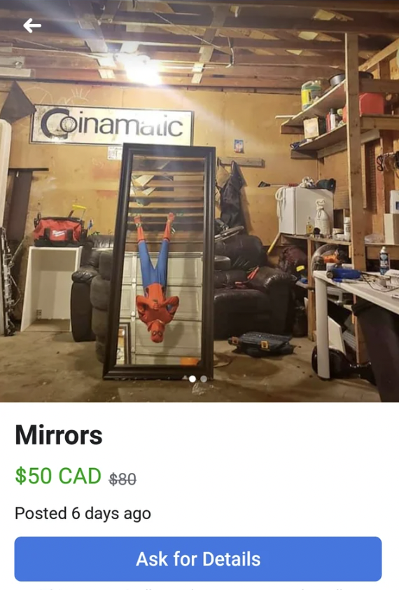 marketplace reflections - Coinamalic Mirrors $50 Cad $80 Posted 6 days ago Ask for Details