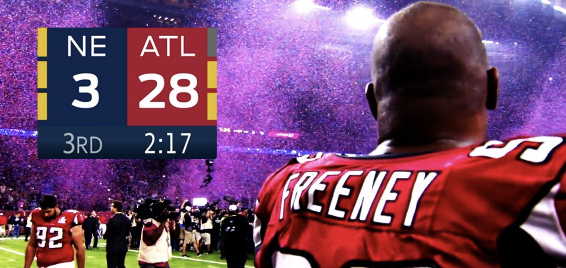 After leading by a score of 28-3 very late in the third quarter, the Atlanta Falcons blew their lead and lost in overtime to the Patriots, thus cementing Tom Brady as the greatest of all time. 