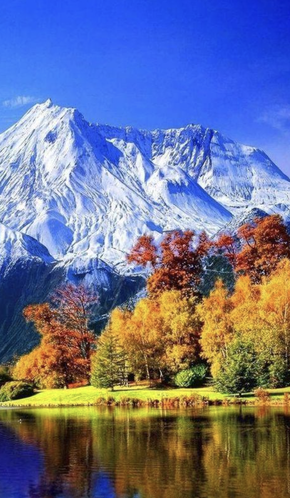 mountains beautiful fall