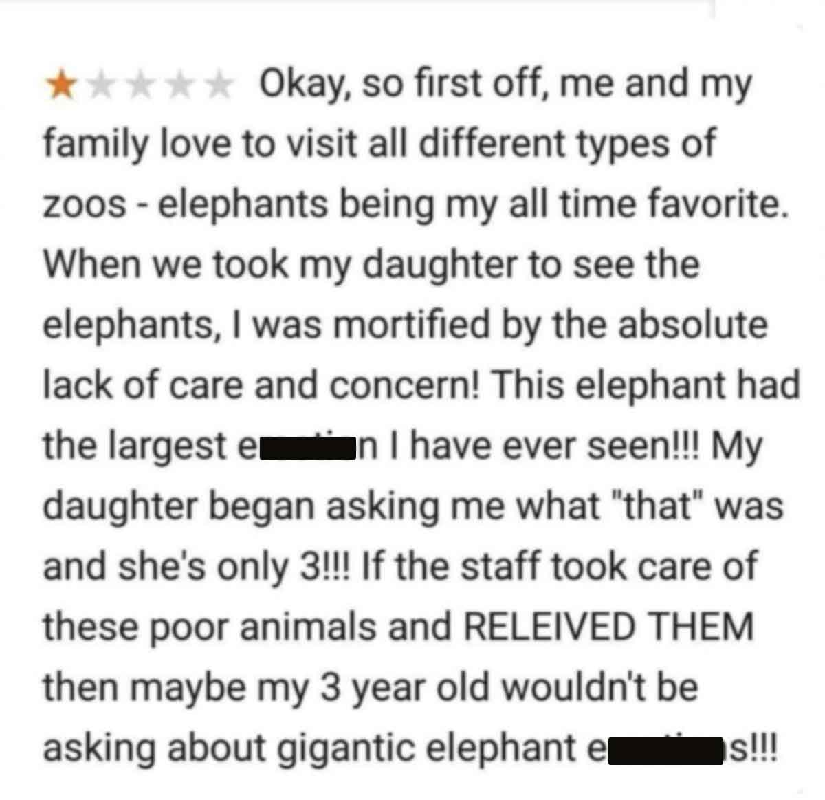 handwriting - Okay, so first off, me and my family love to visit all different types of zoos elephants being my all time favorite. When we took my daughter to see the elephants, I was mortified by the absolute lack of care and concern! This elephant had t