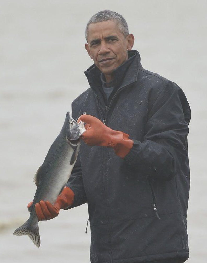barack obama fishing