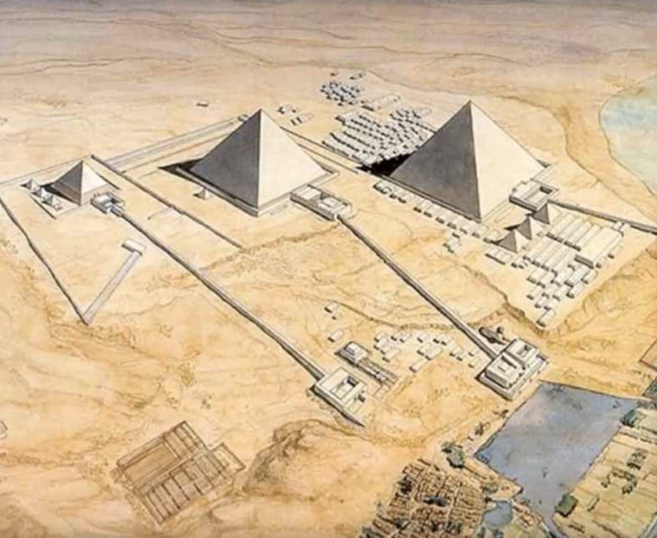 giza pyramid complex - 1730