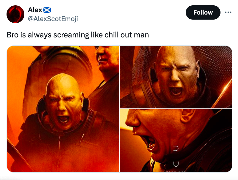 orange - Alexx Bro is always screaming chill out man Cu