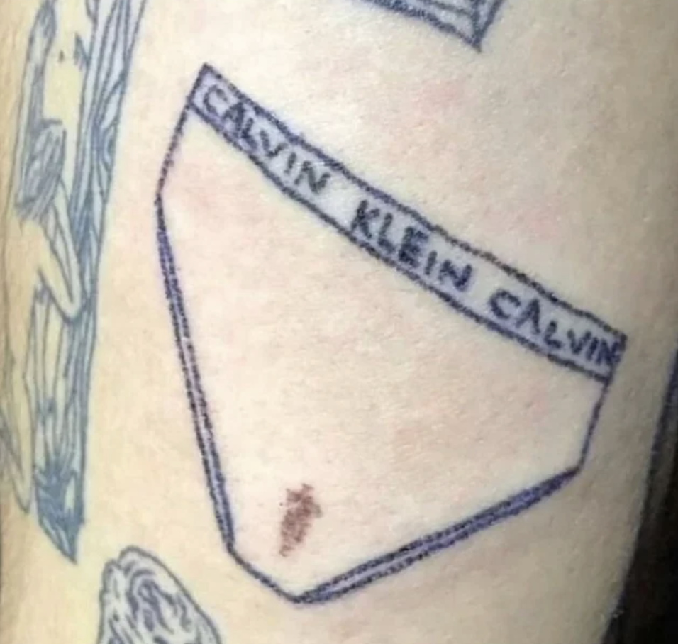 bad tattoos - Calvin Klein Calvin