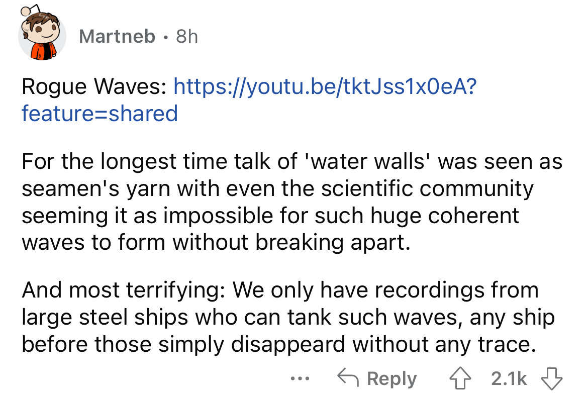 angle - Martneb 8h Rogue Waves ? featured For the longest time talk of 'water walls' was seen as seamen's yarn with even the scientific community seeming it as impossible for such huge coherent waves to form without breaking apart. And most terrifying We 