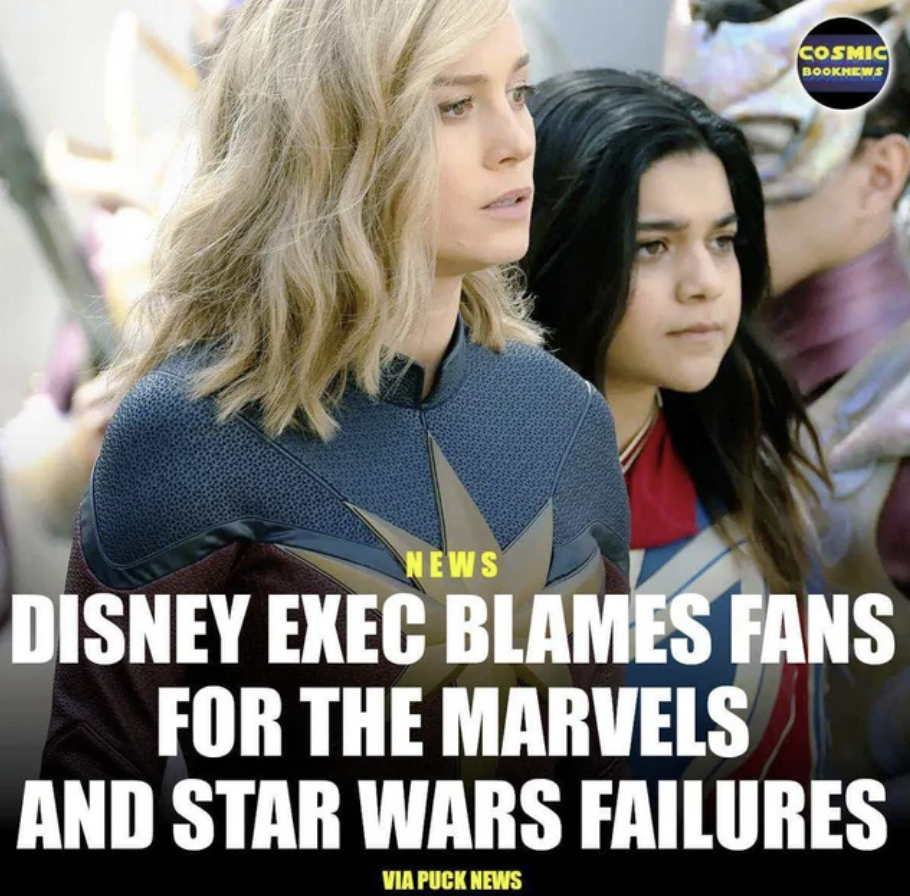 marvels scene - News Cosmic Booknews Disney Exec Blames Fans For The Marvels And Star Wars Failures Via Puck News