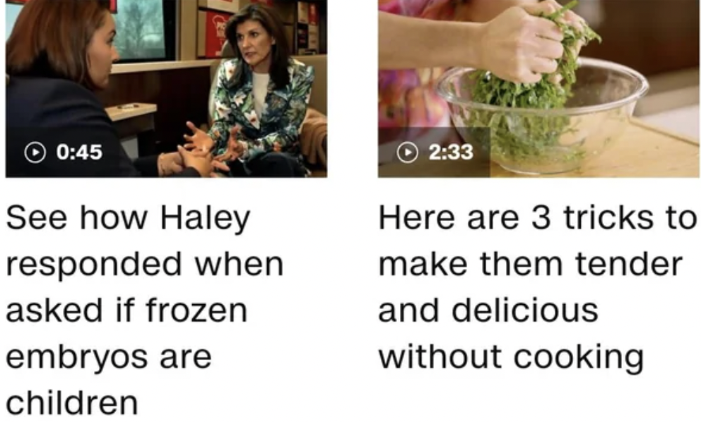 eating - See how Haley responded when asked if frozen embryos are children Here are 3 tricks to make them tender and delicious without cooking