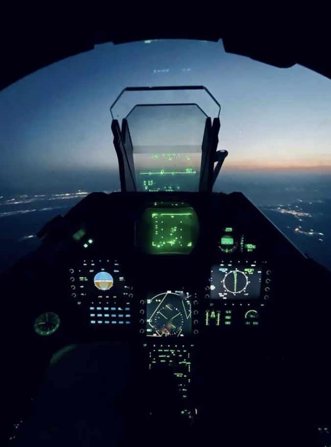 inside fighter jet cockpit - 1