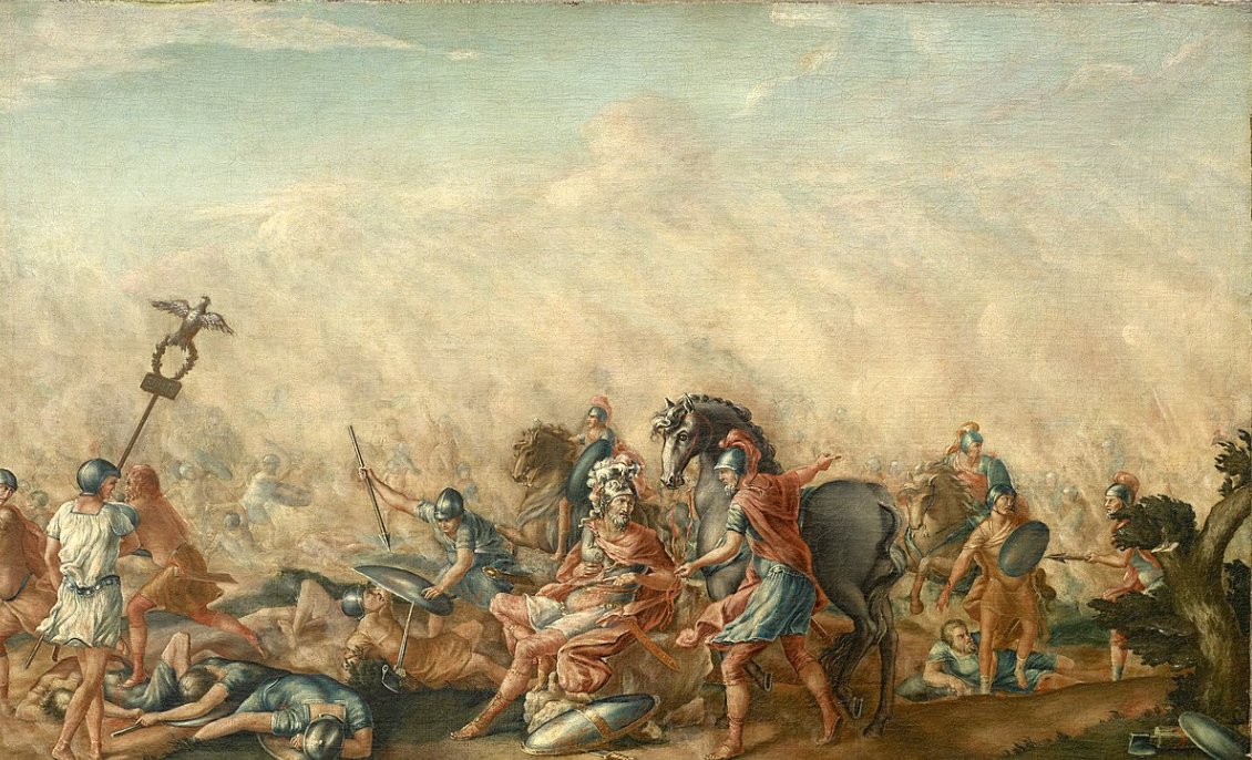 The Battle of Cannae was a literal bloodbath. Of the 80,000 Romans that took the field only 3,000 managed to escape. 77,000 Romans were slaughtered in a single day. The general of the opposing army, Hannibal Barca, orchestrated the strategy to annihilate the Romans. Even to this day, Cannae is considered tactical perfection. 