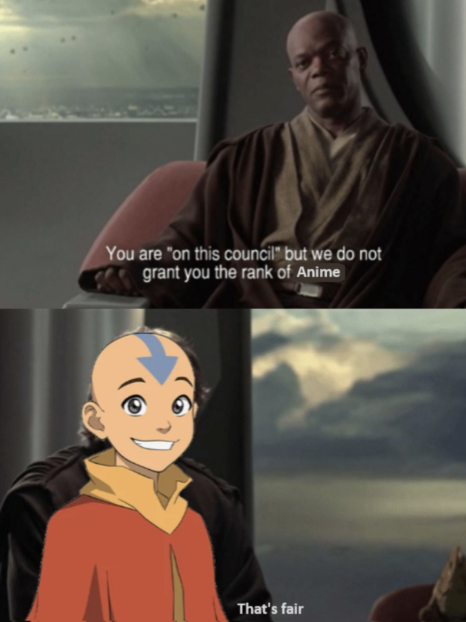 film - You are "on this council" but we do not grant you the rank of Anime That's fair