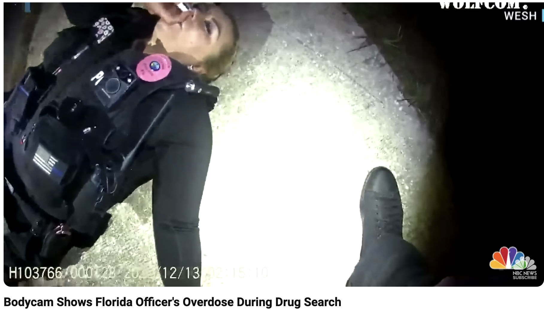 fentanyl police officer - O H10376600028 201213 Bodycam Shows Florida Officer's Overdose During Drug Search Woltcom. Wesh Nbc News Subscribe