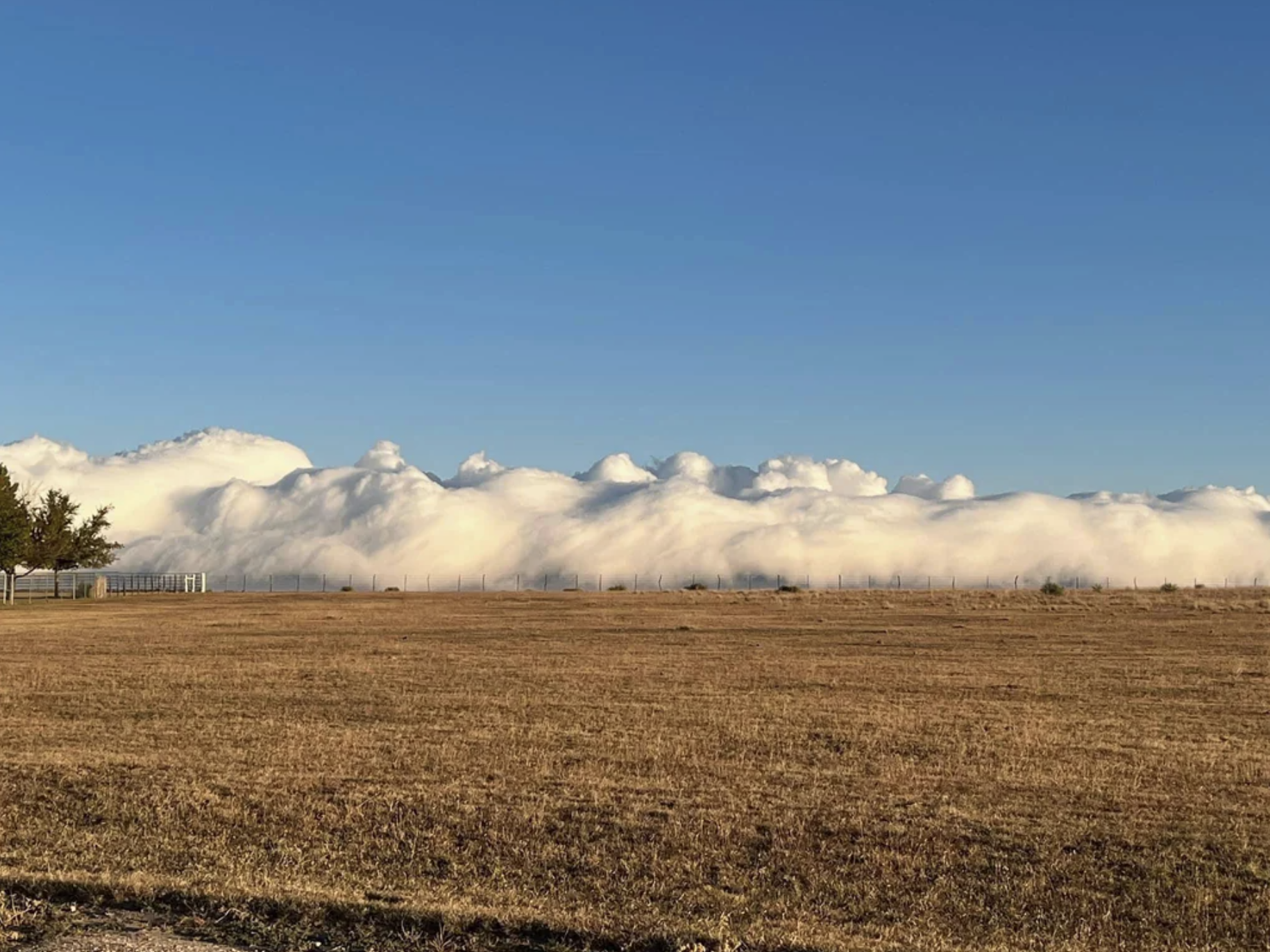Low lying clouds in the Texas Panhandle