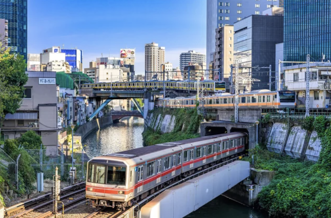 Railways in Tokyo.