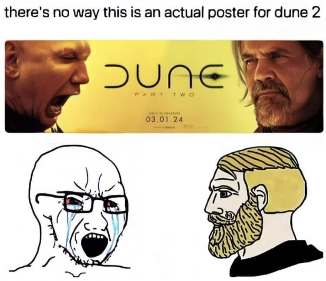 cartoon - there's no way this is an actual poster for dune 2 June Part Two The 03.01.24