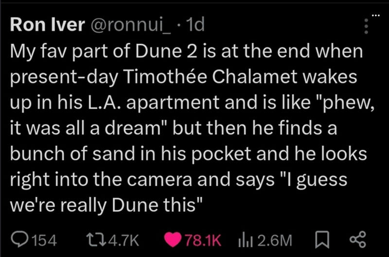 30 'Dune 2' Memes High On Spice Melange 