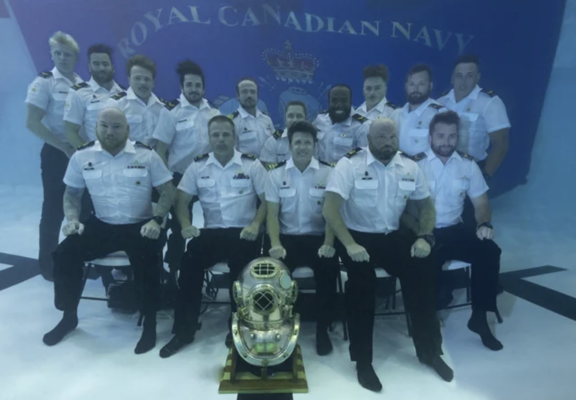 navy graduation picture underwater - Roya Canadian Navy