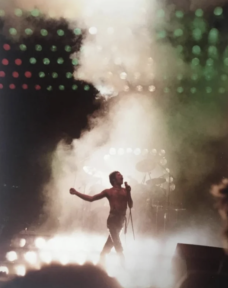 This amazing photo was from a teenager who snuck her camera into a Queen concert in 1978.