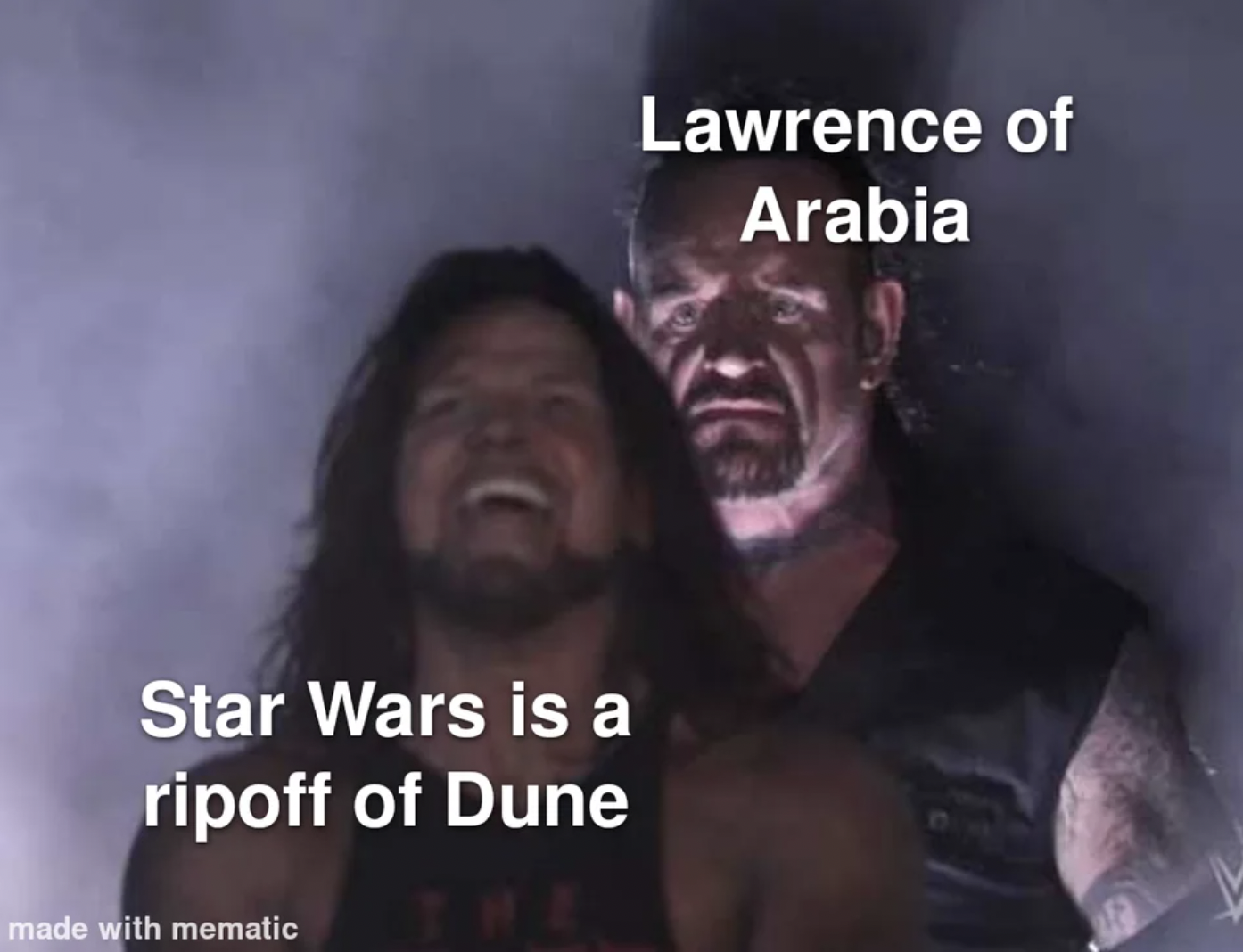 photo caption - Star Wars is a ripoff of Dune made with mematic Lawrence of Arabia