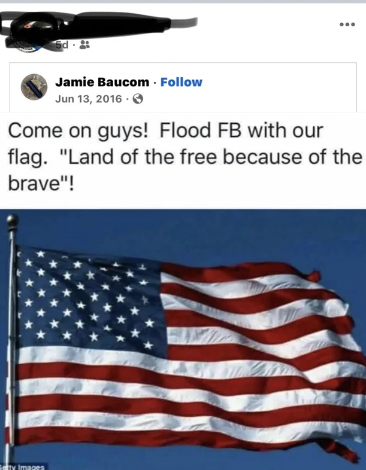 us flag flying - ... Jamie Baucom. . Come on guys! Flood Fb with our flag. "Land of the free because of the brave"! ty Images