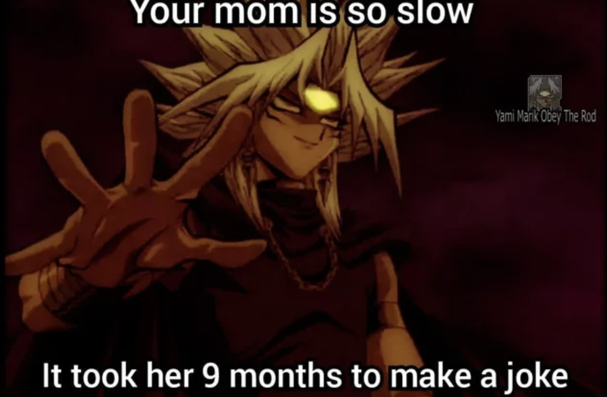 yami marik yugioh gif - Your mom is so slow Yami Marik Obey The Rod It took her 9 months to make a joke