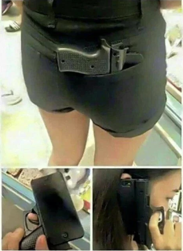 phone case that looks like a gun