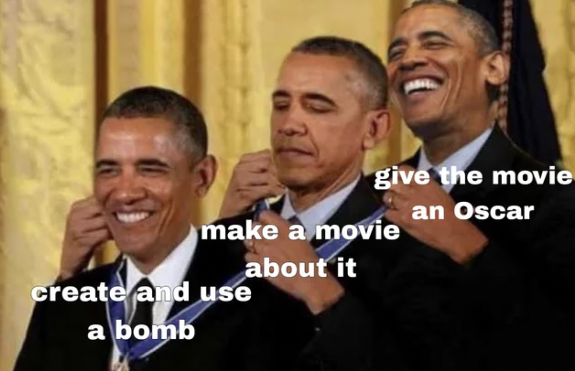 photo caption - give the movie make a movie create and use a bomb about it an Oscar