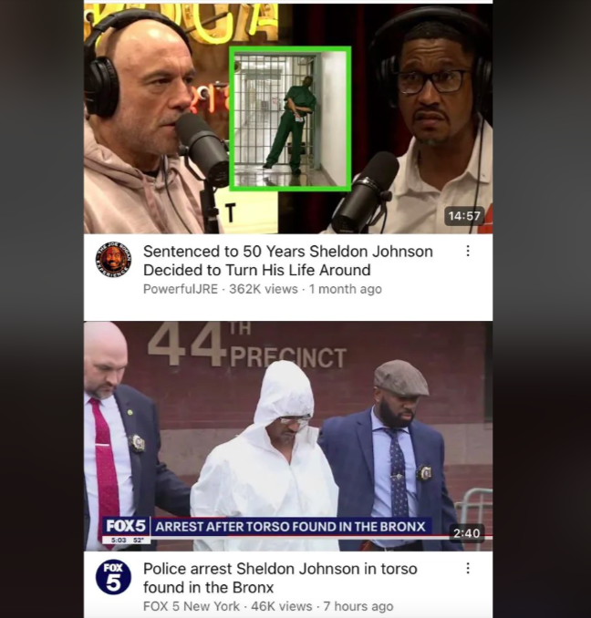 ulama - T Sentenced to 50 Years Sheldon Johnson Decided to Turn His Life Around PowerfulJRE views 1 month ago Th 44 Precinct FOX5 Arrest After Torso Found In The Bronx Fox Police arrest Sheldon Johnson in torso 5 found in the Bronx Fox 5 New York 46K view
