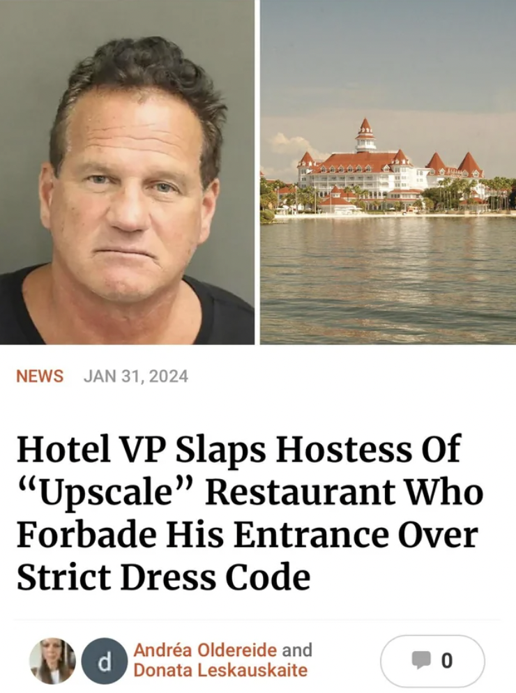 photo caption - News Hotel Vp Slaps Hostess of "Upscale" Restaurant Who Forbade His Entrance Over Strict Dress Code Andra Oldereide and Donata Leskauskaite