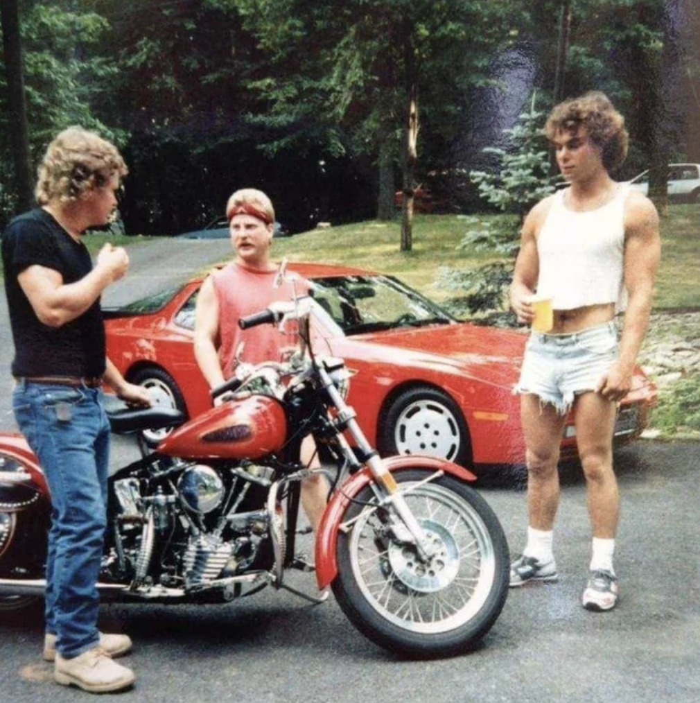 “My dad and his friends in the 80's.”