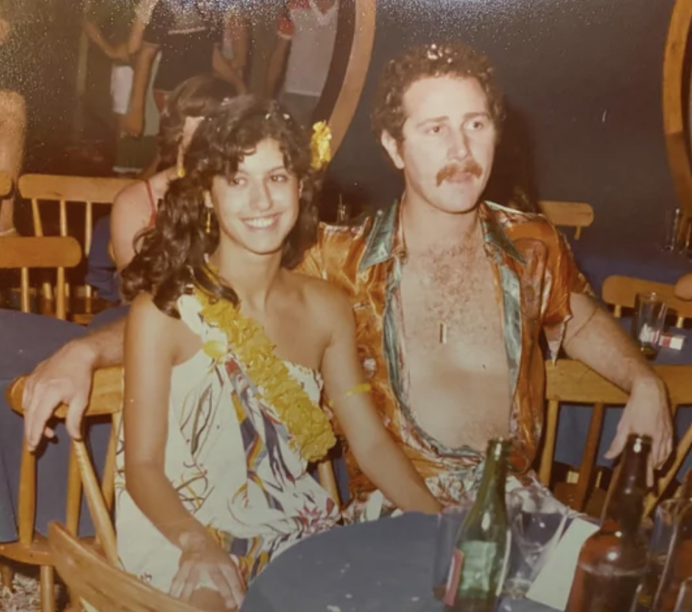 My parents during Carnaval in the 80s.